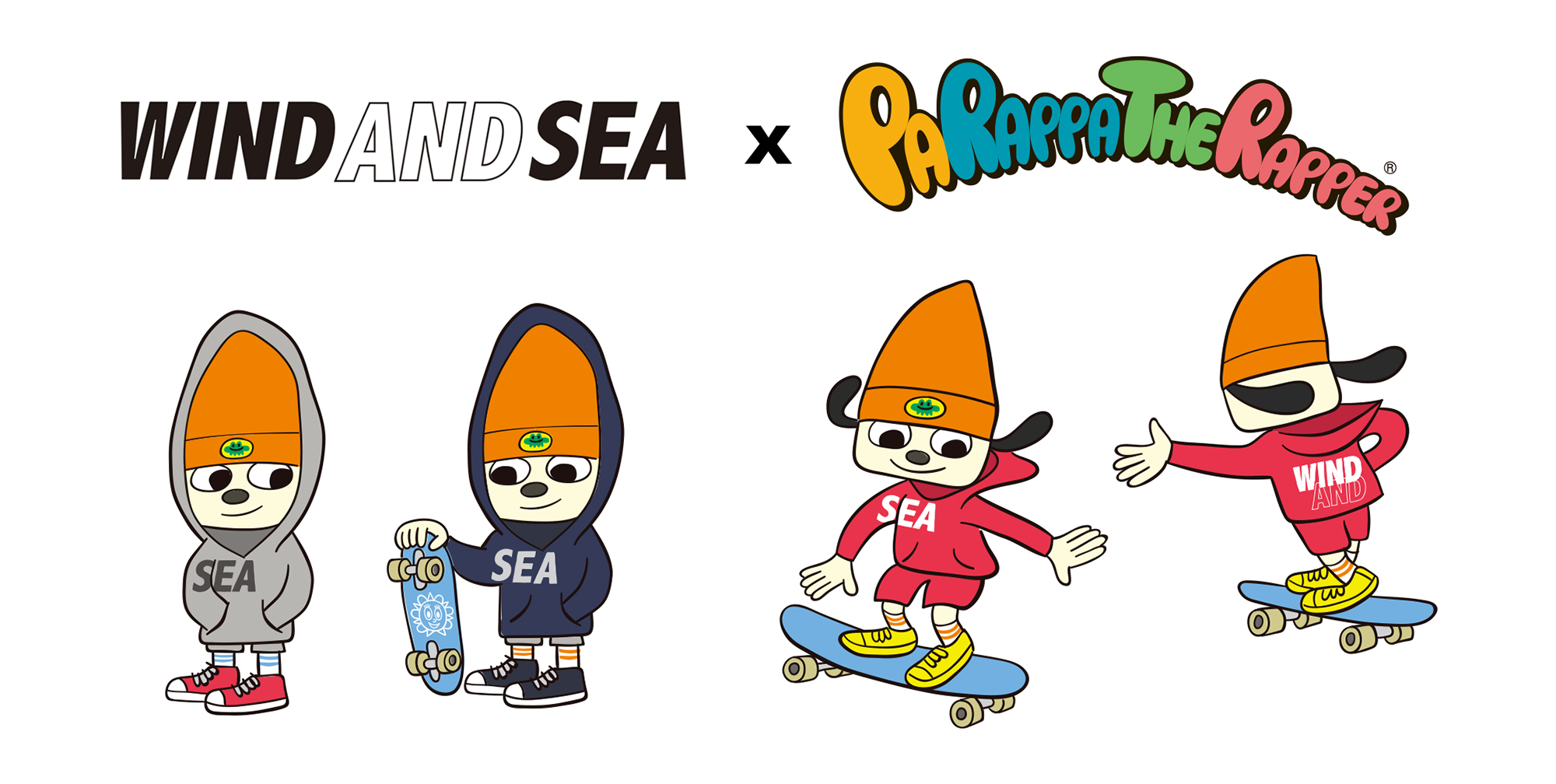 WIND AND SEA x PARAPPA THE RAPPER コラボ第2弾 描き下ろし ...